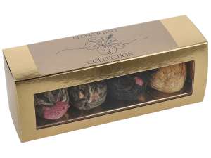 Bombonierka herbaciana Flower Ball Collection 4 szt.