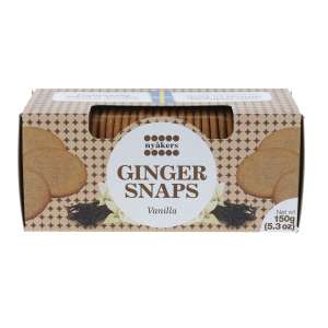 Nyakers Ginger Snaps Vanilla - ciastka imbirowo waniliowe 150g